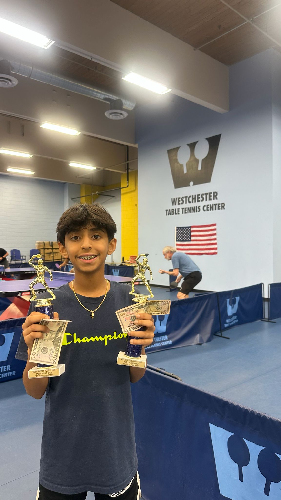 Ayush. Westchester August Open. Winner U800 & U1000