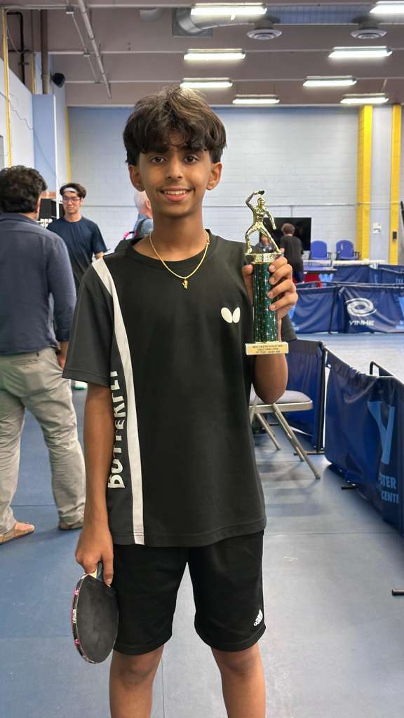 Westchester Table tennis, U 1600 Champion, Aug 2026