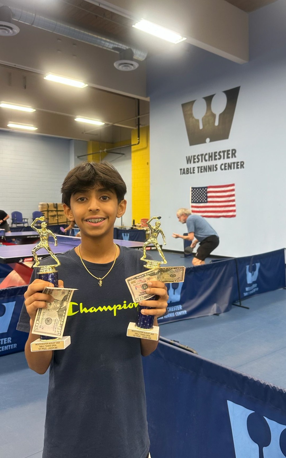 Ayush. Westchester August Open. Winner U800 & U1000